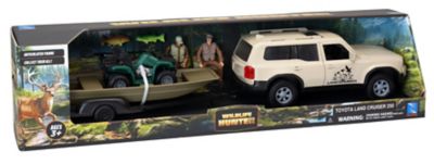 Toyota 1:18 Scale Wilf Life Hunter Toyota Boat Set