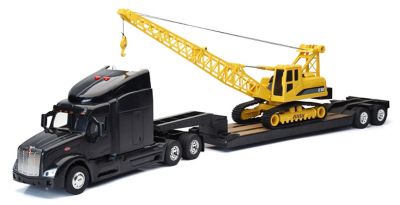 Peterbilt 1:24 Scale Peterbilt 579 Lowboy with Crane