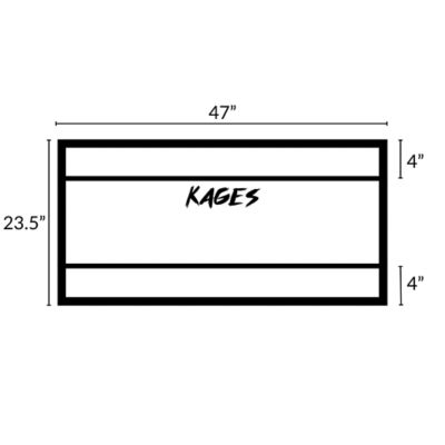 Image showing 8 th Reptile Kages 4 x 2 x 2ft. Premium PVC Reptile Enclosure Black with 9 in. Square Top Screen and Side Vents