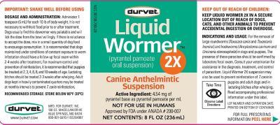 Image showing  Liquid Dog Wormer 2X 8 oz.