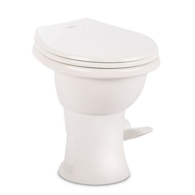 Dometic 410 Series Standard Profile Toilet with 18 in. Seat Height, Slow Close Round Seat, White, 9610008259