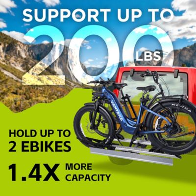 Image showing  200 lb. Hitch Mount Bike Rack with Ramp