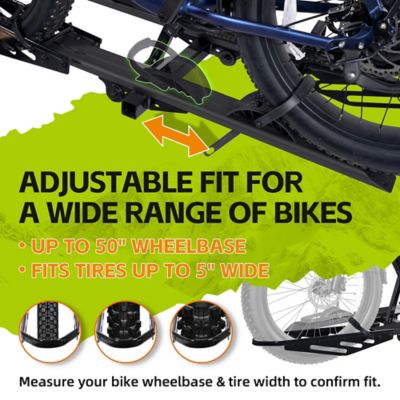 Image showing  3-Bike Hitch E-bike Rack with Ramp