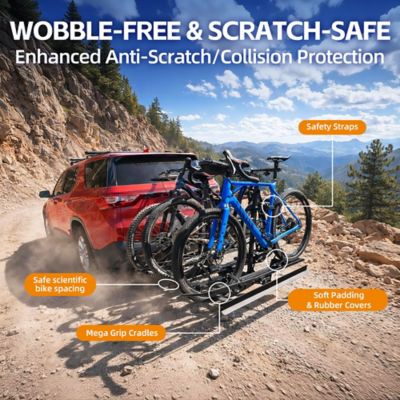 Image showing 6 th Vantana 3-Bike Hitch E-bike Rack with Ramp