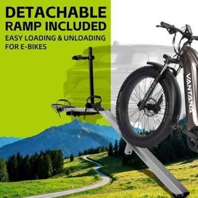 Image showing 6 th Vantana 100 lb. Hitch Mount Single Bike Rack with Ramp