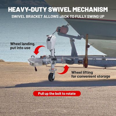 Image showing 5 th Uriah Products 1500 lb. Capacity Electric Marine Jack