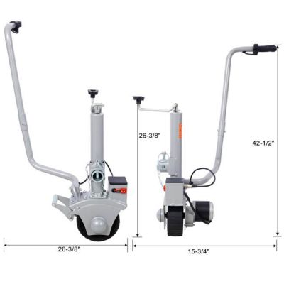 Image showing 9 th TMB Electric Trailer Dolly, 5000 lb. Towing Capacity, 350W 12V