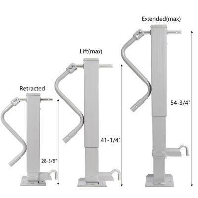 Image showing 9 th TMB 12,000 lb. Capacity Heavy-Duty Square Tube Trailer Jack