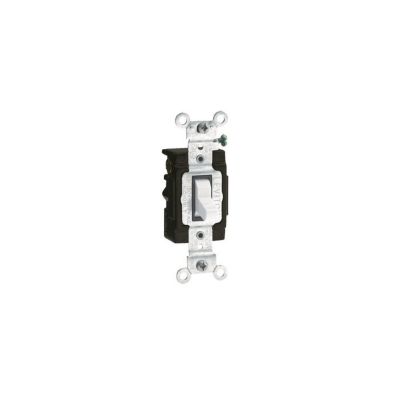 Leviton Commercial 3-Way Lighted Switch, White
