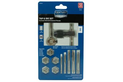Century Drill & Tool 12 pc. Machine Screw and Fractional Tap & Die Set