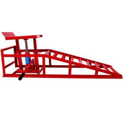 Image showing  5 Ton Hydraulic Ramps, Red, 2 pk.