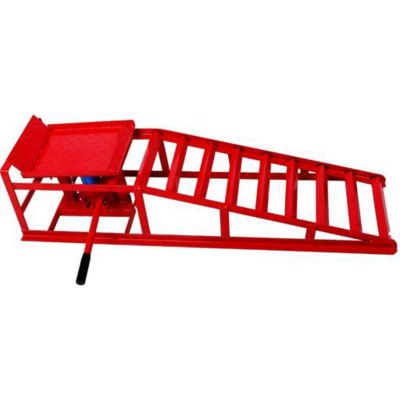 Image showing  5 Ton Hydraulic Ramps, Red, 2 pk.