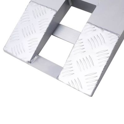Image showing 8 th TMB 84 in. x 14 in. 6600 lb. Heavy-Duty Loading Ramps 2 pk., Silver