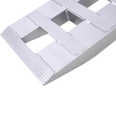 Image showing 9 th TMB 84 in. x 14 in. 6600 lb. Heavy-Duty Loading Ramps 2 pk., Silver