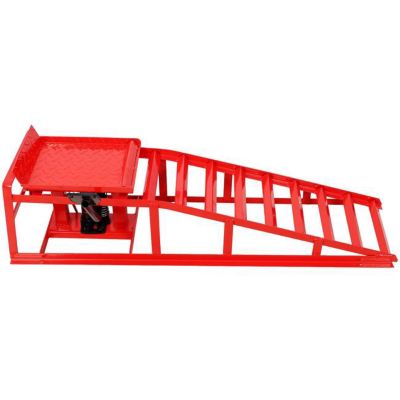 Image showing  5 Ton Hydraulic Ramps with Pedal, 2 pk., Red