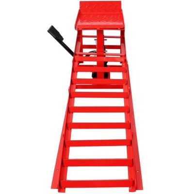 Image showing  5 Ton Hydraulic Ramps with Pedal, 2 pk., Red