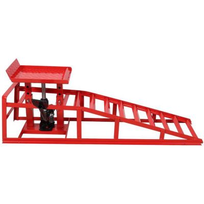 Image showing 6 th TMB 5 Ton Hydraulic Ramps with Pedal, 2 pk., Red