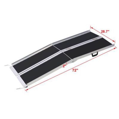 Image showing 9 th TMB 6 ft. Foldable Wheelchair Ramp 600 lb. Capacity