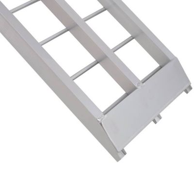 Image showing 6 th TMB 7.5 ft. Aluminum Loading Ramps, 1500 lb. Capacity Per Pair, Silver