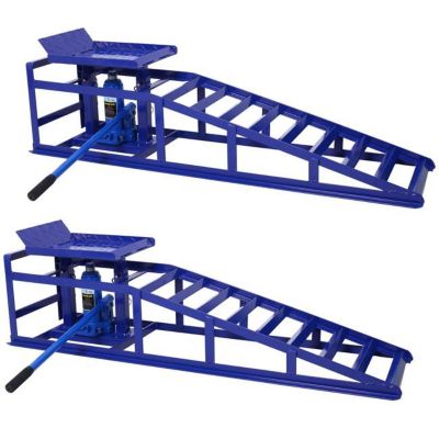 TMB 5 Ton Hydraulic Ramps, Blue, 2 pk.