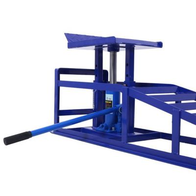 Image showing  5 Ton Hydraulic Ramps, Blue, 2 pk.