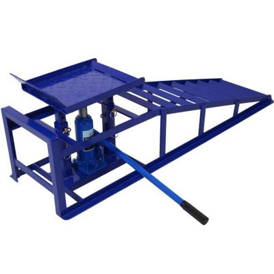 Image showing 6 th TMB 5 Ton Hydraulic Ramps, Blue, 2 pk.