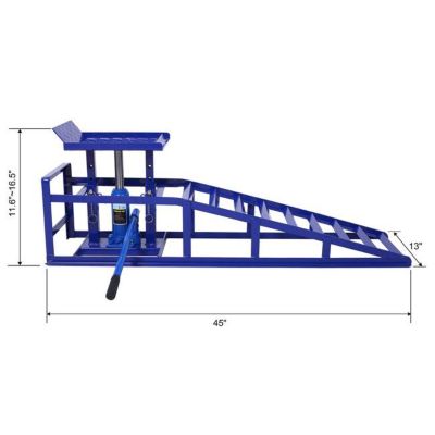Image showing 9 th TMB 5 Ton Hydraulic Ramps, Blue, 2 pk.
