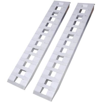 TMB 72 in. x 14 in. 6600 lb. Heavy-Duty Loading Ramps, 2 pk., Silver