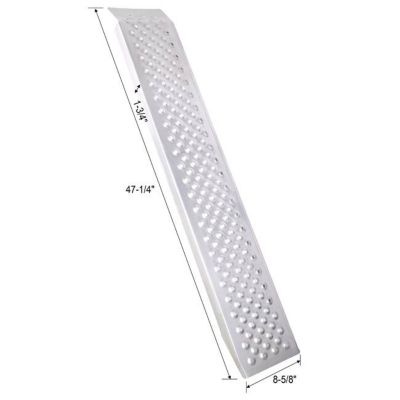 Image showing 7 th TMB 4 ft. Aluminum Outdoor Loading Ramps 880 lb. Capacity, 2 pk.