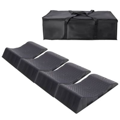 TMB Tire Saver Ramps with Carry Bag, 4 pk., Black