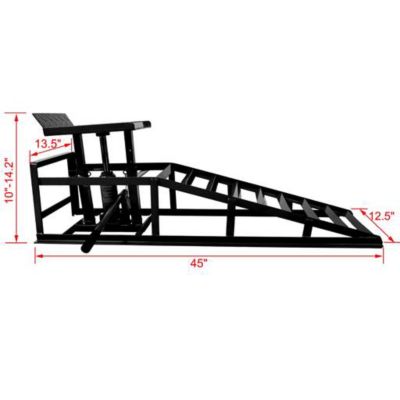 Image showing 9 th TMB 5 Ton Hydraulic Ramps, Black, 2 pk.