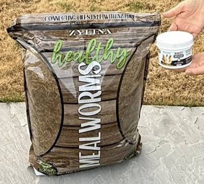 Zylina Healthy Mealworm 5 LB Bag for Chickens With Probiotic Additive