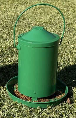 Zylina Powder Coated Metal Feeder 13 lb., Green
