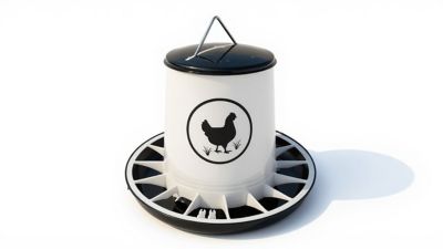 Zylina Chicken Feeder 26 lb., Black