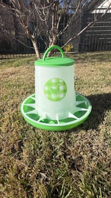 Image showing  Chicken Feeder 13 lb., Green