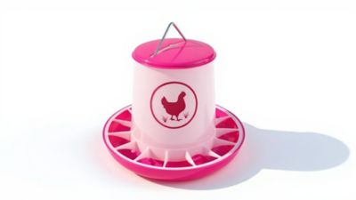 Zylina Chicken Feeder 25 lb., Fuchsia