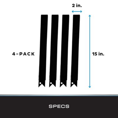 Image showing  15 x 2 in. Black Landscape Edging Connector for 14 in. Edging, 4 pc.