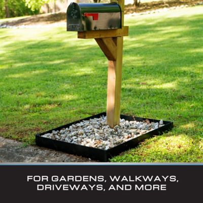 Image showing  9 x 3 in. Black 90 deg. Landscape Edging Angle Bracket 6-8 in. Landscape Edging, 4 pc.