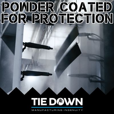 Image showing  48 in. x 8 in. Black Metal Landscape Edging Kit Garden Edging Steel Edging Border (6 pc. Kit)