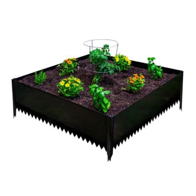 Tie Down 14 in. Tall x 4 ft. x 4 ft. Metal Raised Garden Bed Kit