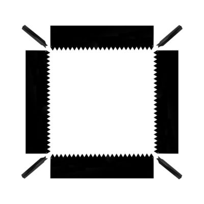 Image showing  14 in. Tall x 4 ft. x 4 ft. Metal Raised Garden Bed Kit