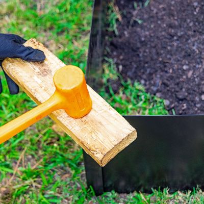 Image showing  14 in. Tall x 4 ft. x 4 ft. Metal Raised Garden Bed Kit