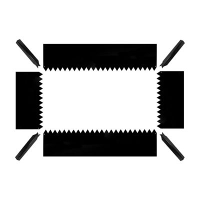 Image showing 1 th Tie Down 14 in. Tall x 4 ft. x 4 ft. Metal Raised Garden Bed Kit