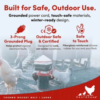 Image showing  Thermo Bucket Belt LG Heater for Chicken Waterers