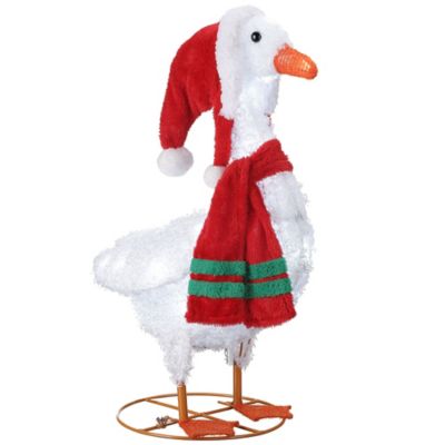 Red Shed 24 in. Indoor/Outdoor Light-Up Duck Sculpture