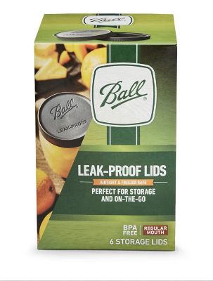 Image showing  Leakproof Lids, Regular Mouth 6-Pack