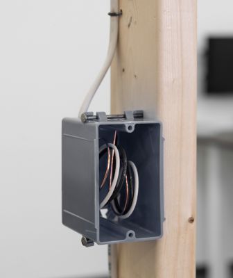 Image showing 2 th Gardner Bender New Work 18cu Inch Single Gang Non Metallic Electrical Box