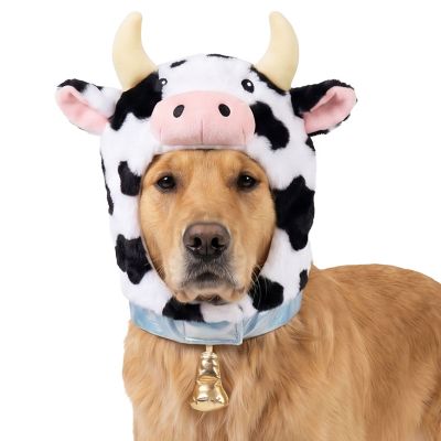 Retriever Cow Head Dog Costume, M/L