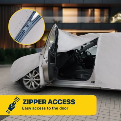 Image showing 7 th Seal Skin Covers All Weather Waterproof Car Cover with Windproof Strap & Mirror Pocket (Up To 177 in. L X 59 in. H)