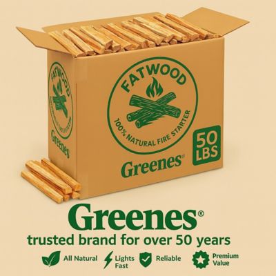Image showing  Fatwood - 50 lb. Box 100% Natural Pine Resin Fire Starter